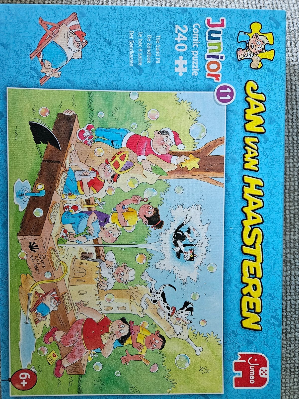 Jan van Haasteren Junior Puzzel - De Zandbak (240 stukjes), Ophalen, Minder dan 500 stukjes, Zo goed als nieuw, Legpuzzel