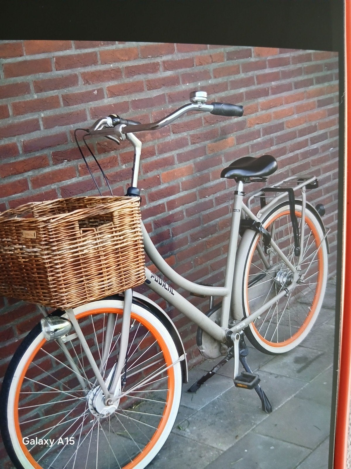 Stijlvolle damesfiets met mand, Ophalen of Verzenden, Zo goed als nieuw, Velgrem, Overige merken