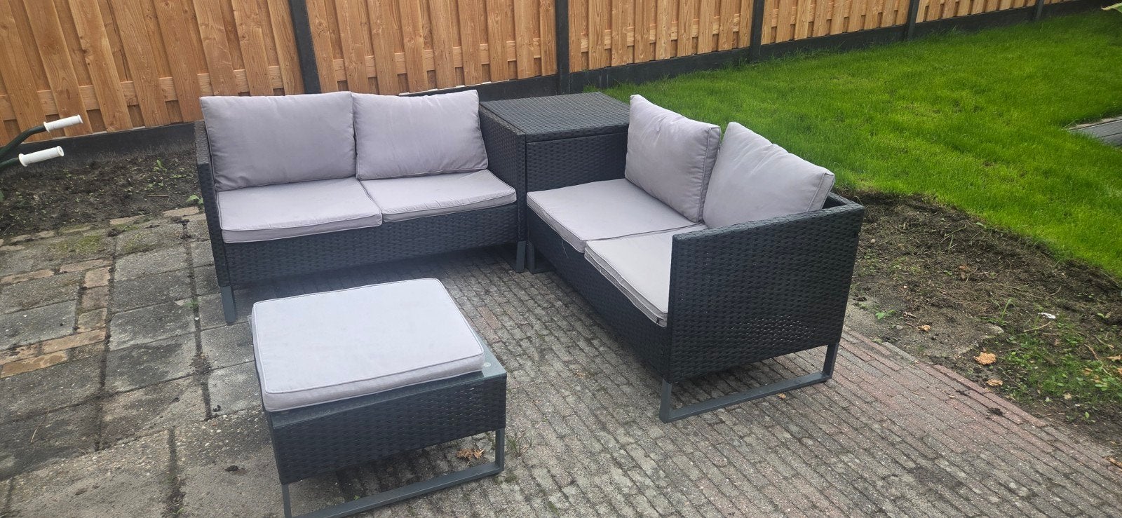 Tuin loungeset met opbergbak, Ophalen