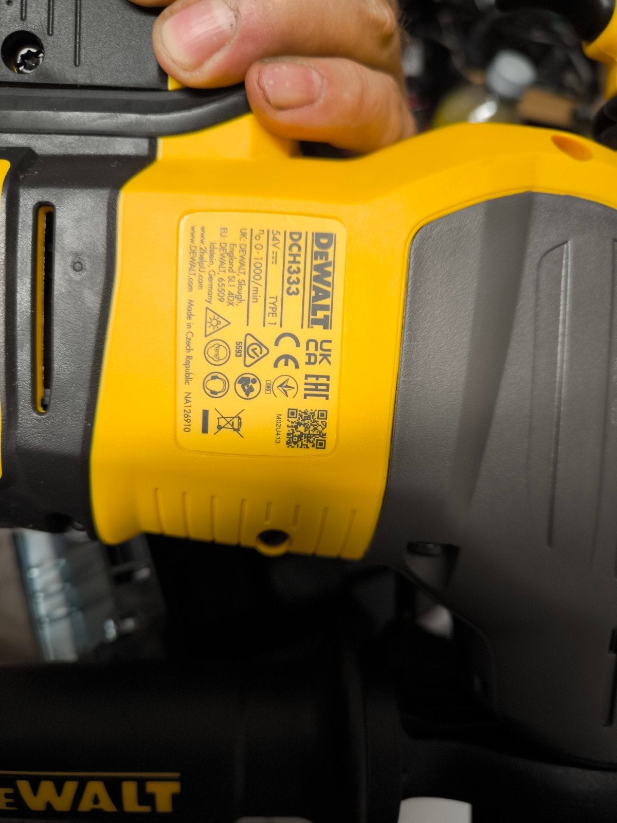DeWalt DCH333 Boorhamer inc lader 2x 6Ah accu's, nieuw in ki, Ophalen, 600 watt of meer, Boor- en/of Breekhamer, Nieuw
