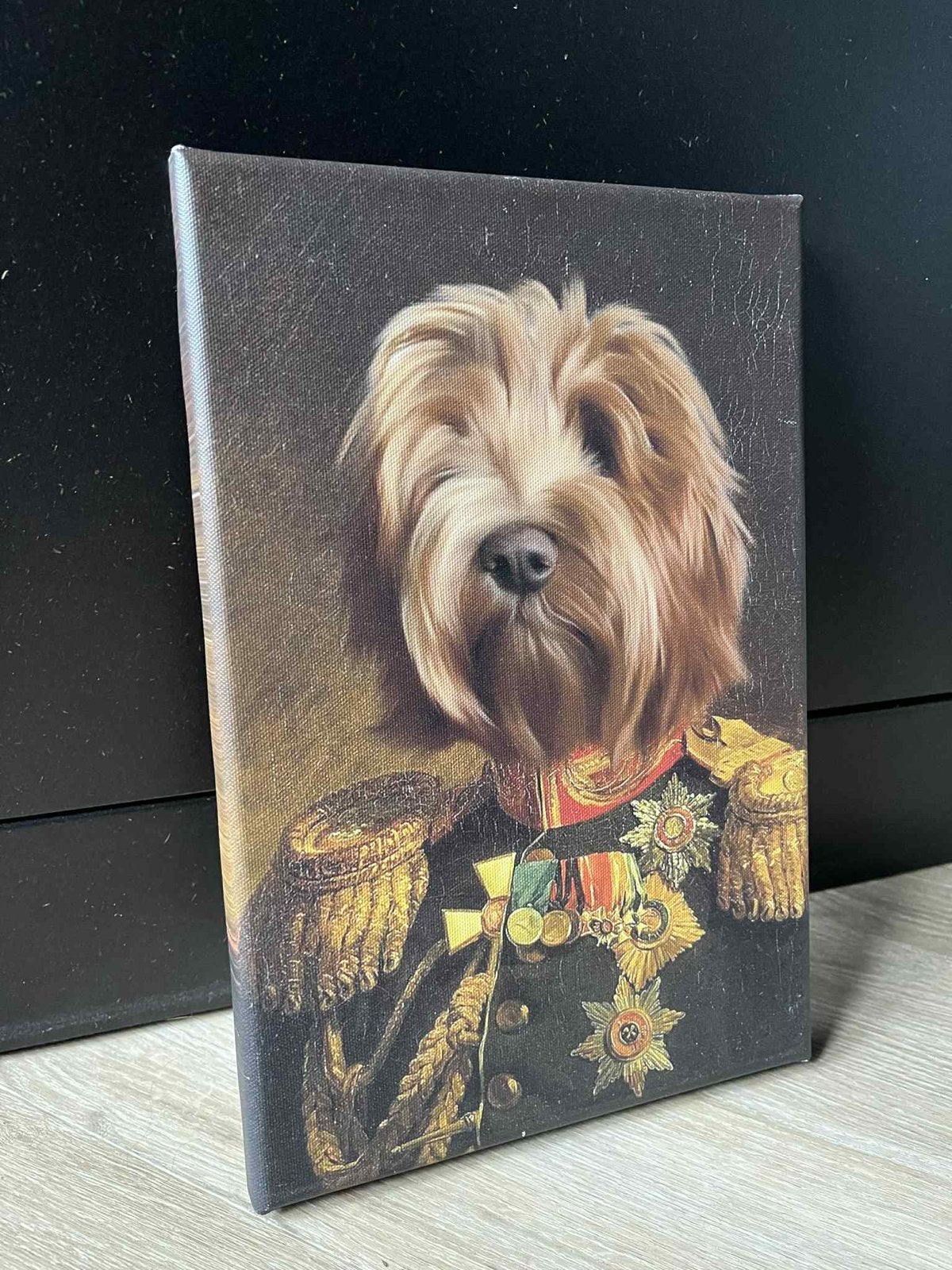 Canvas Labradoodle in Uniform -, Ophalen of Verzenden, Zo goed als nieuw