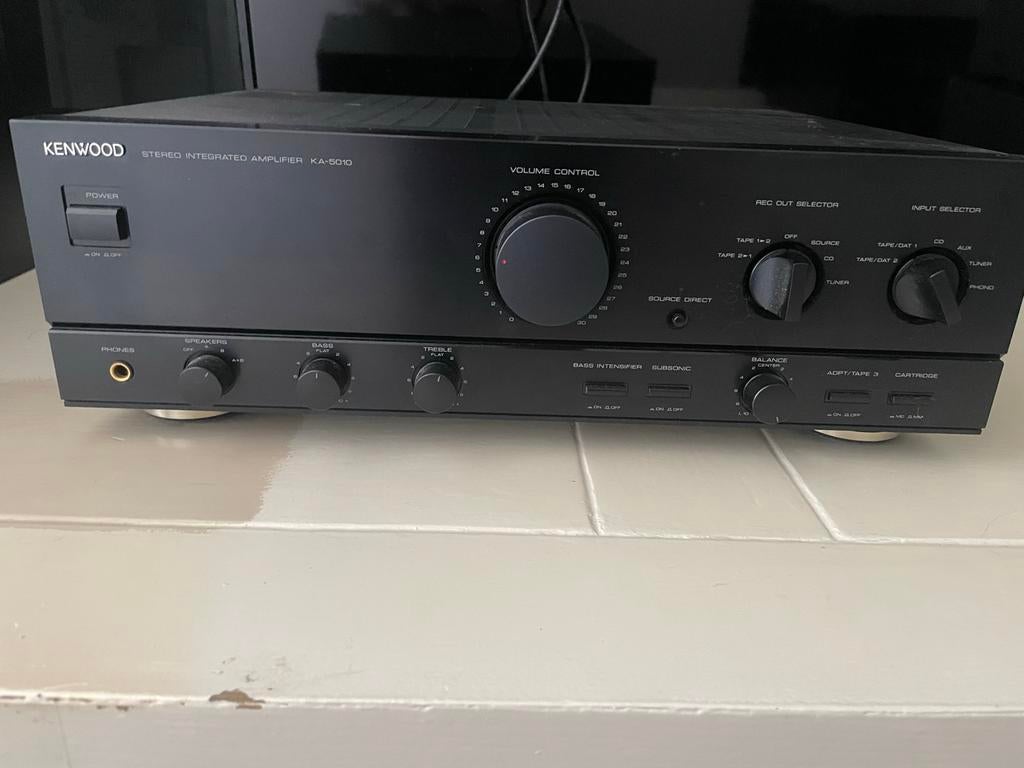 Kenwood KA-5010 Stereo Geïntegreerde Versterker, Gebruikt, 60 tot 120 watt, Stereo, Ophalen