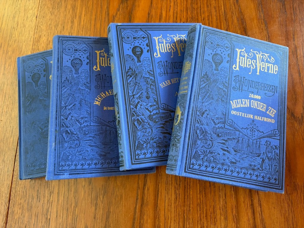 Jules Verne, Wonderreizen (4 delen), Boeken, Ophalen, Zo goed als nieuw