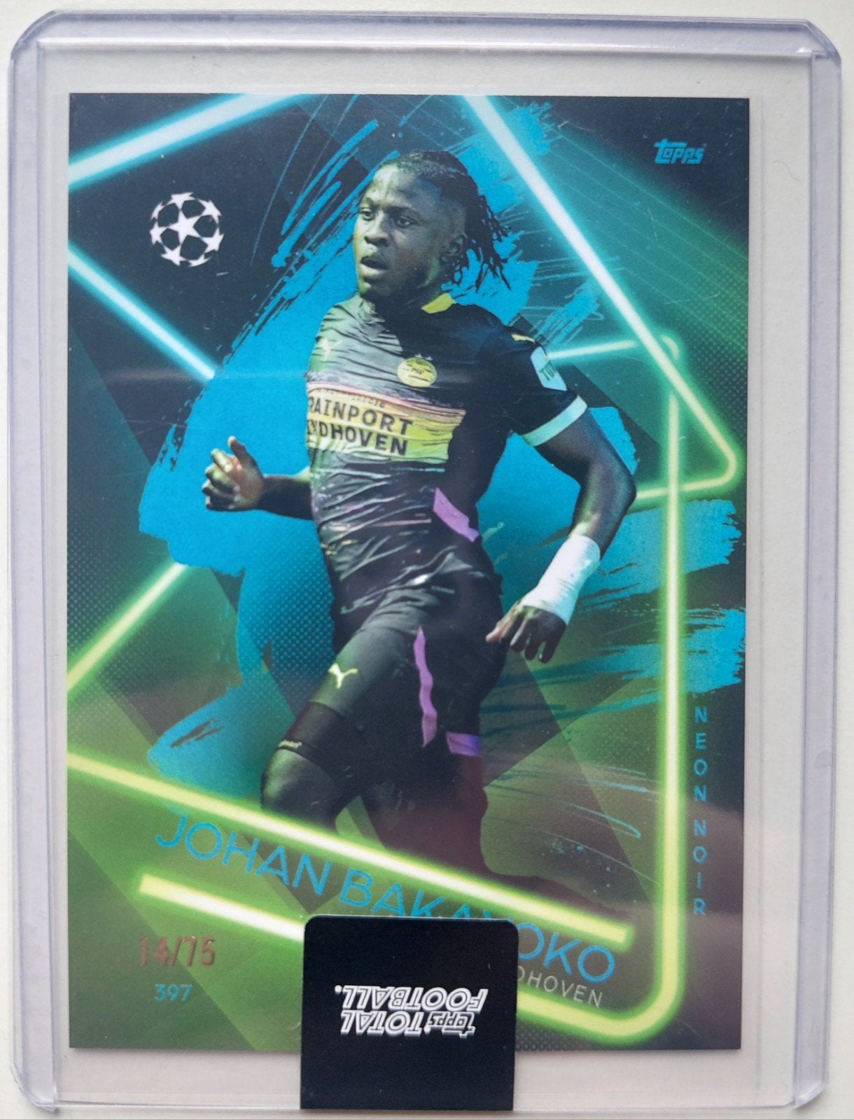 Johan Bakayoko Topps Total Football 14/75 PSV, Ophalen of Verzenden, Zo goed als nieuw, PSV, Spelerskaart