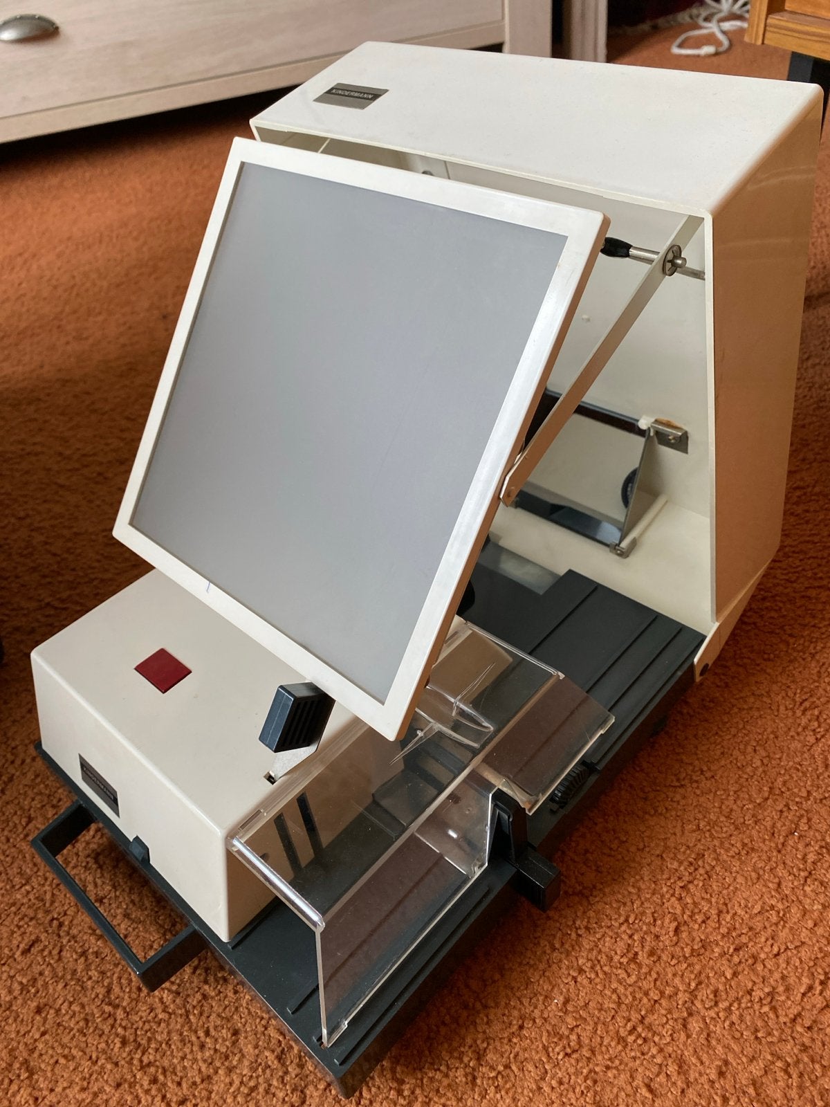 Kindermann Hellraum-Projektor Nr. 1127 Diaprojector, Ophalen, Gebruikt, Met scherm