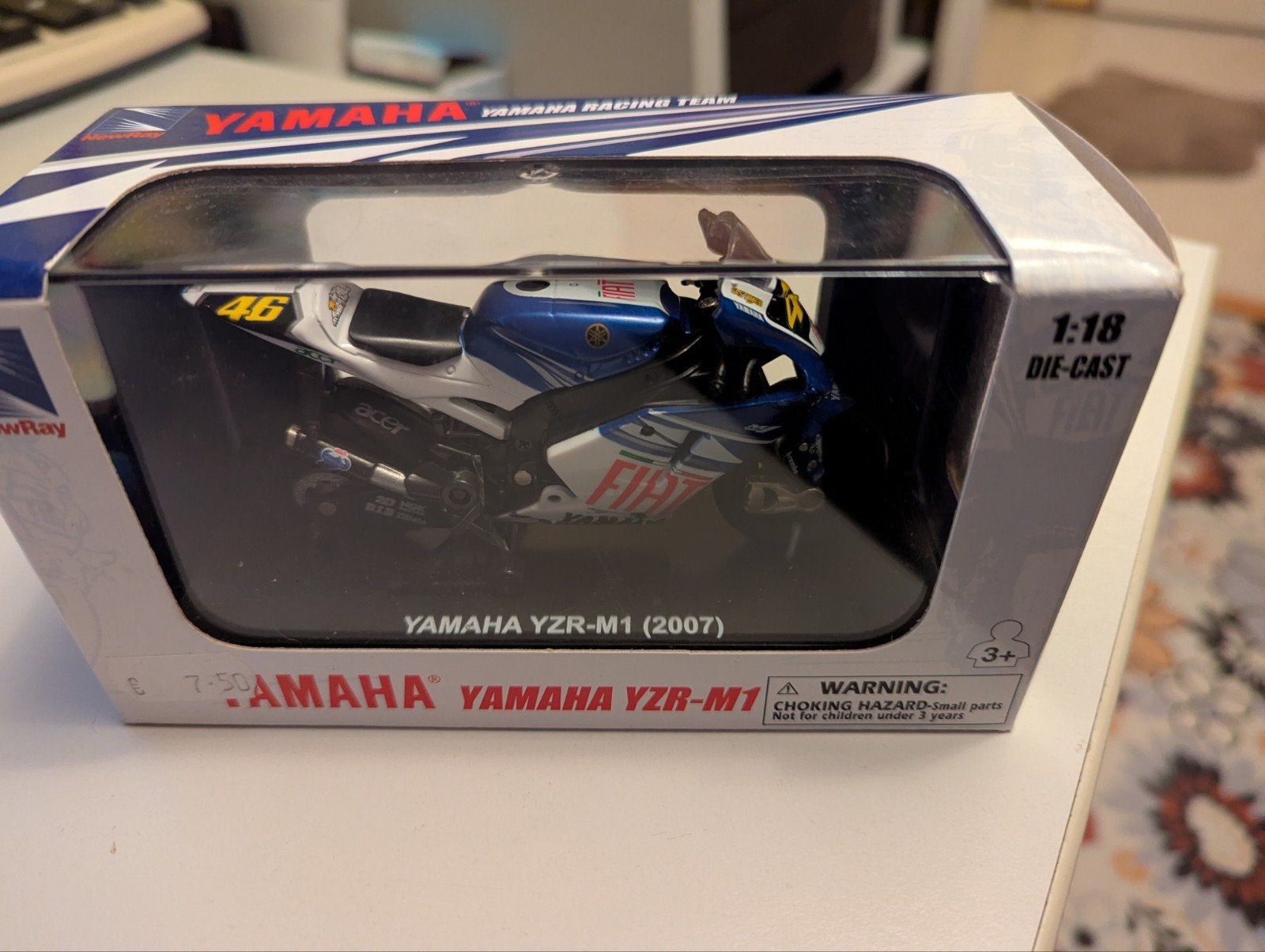 Yamaha YZR-M1 2007 #46, Hobby en Vrije tijd, Ophalen of Verzenden, Nieuw, Motor, Overige merken