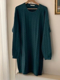 Dames winter jurk gebreide jurk Bonita maat 52 donkergroen, Jurk, Nieuw, Bonita, Ophalen of Verzenden