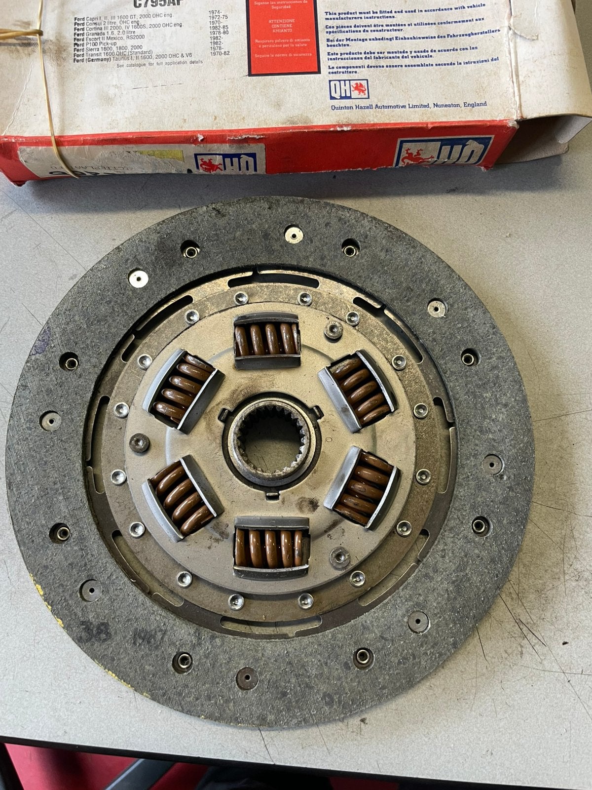 Aangedreven koppelingsplaat 8½" (216 mm 25mm23) voor Ford, Ophalen of Verzenden