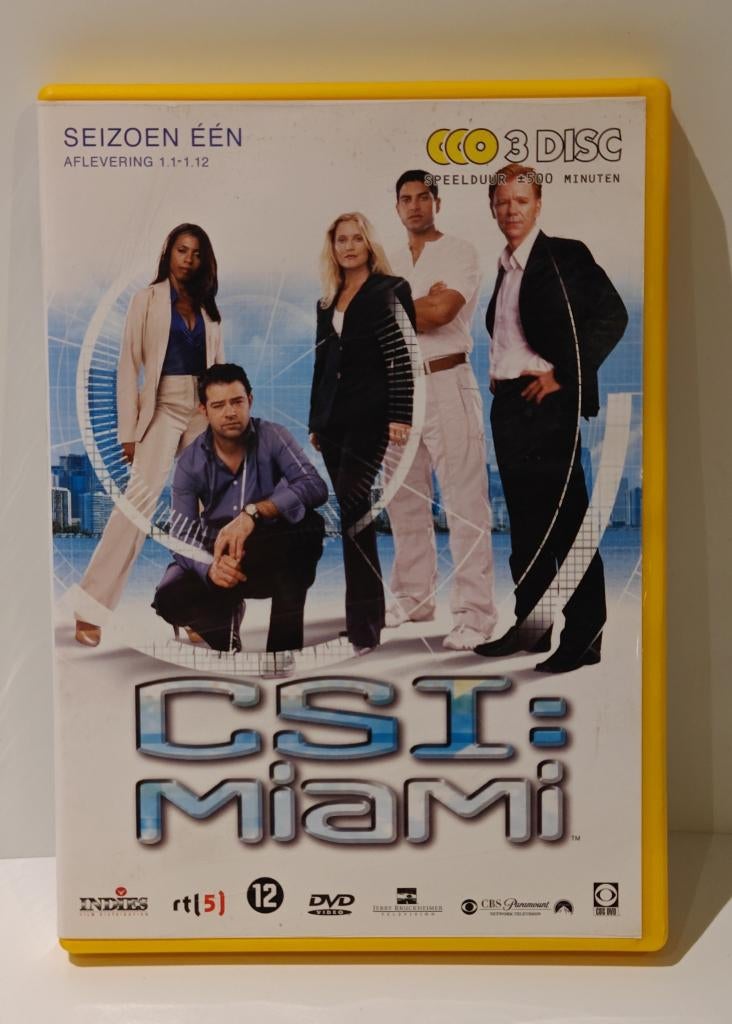 CSI Miami Seizoen 1 Afl 1.1 t/m 1.12 DVD Box Horatio Caine, Cd's en Dvd's, Dvd's | Tv en Series, Vanaf 12 jaar, Ophalen of Verzenden