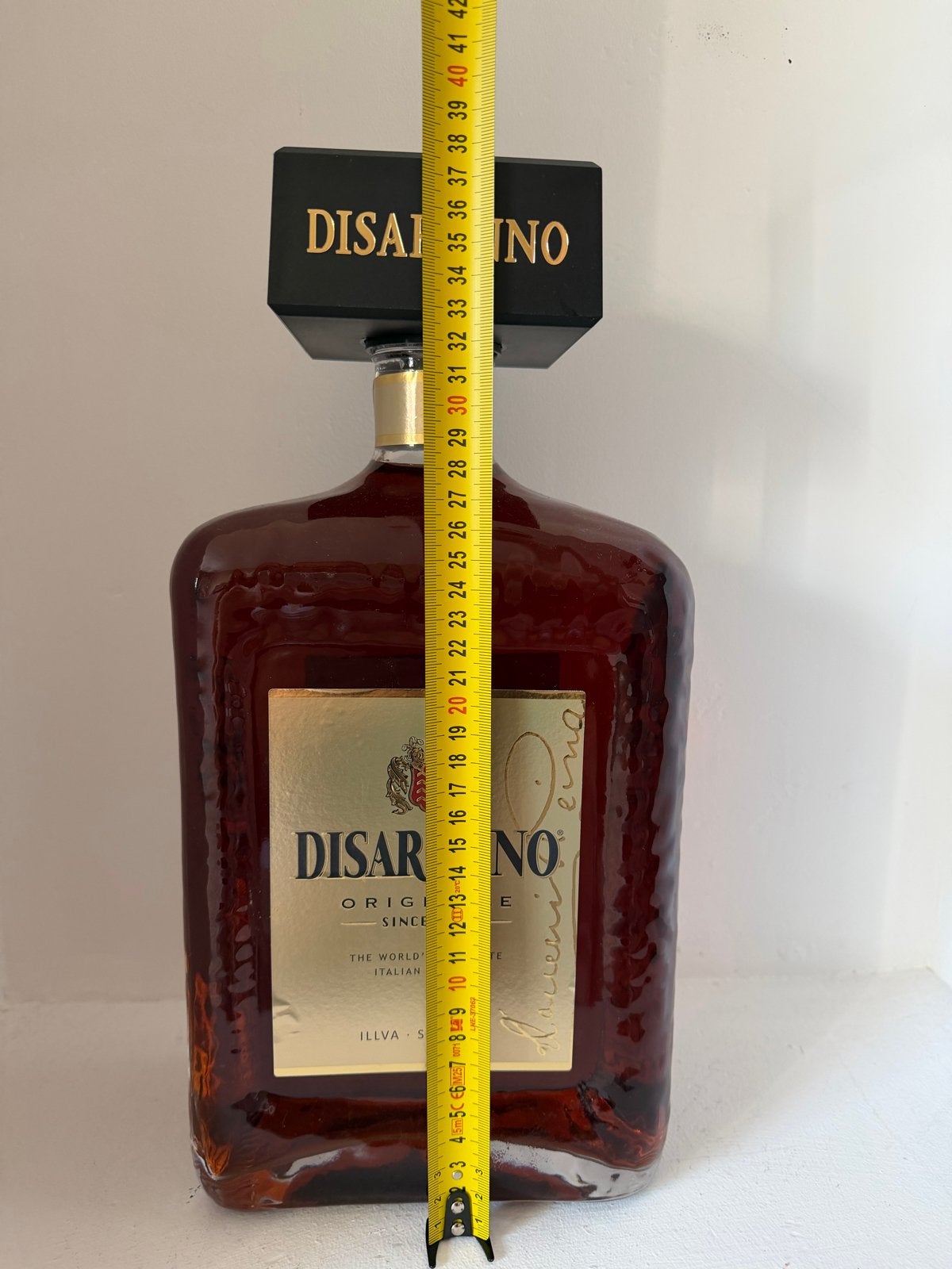 Grote Disaronno fles - Decoratie/Display, Ophalen of Verzenden, Gebruikt