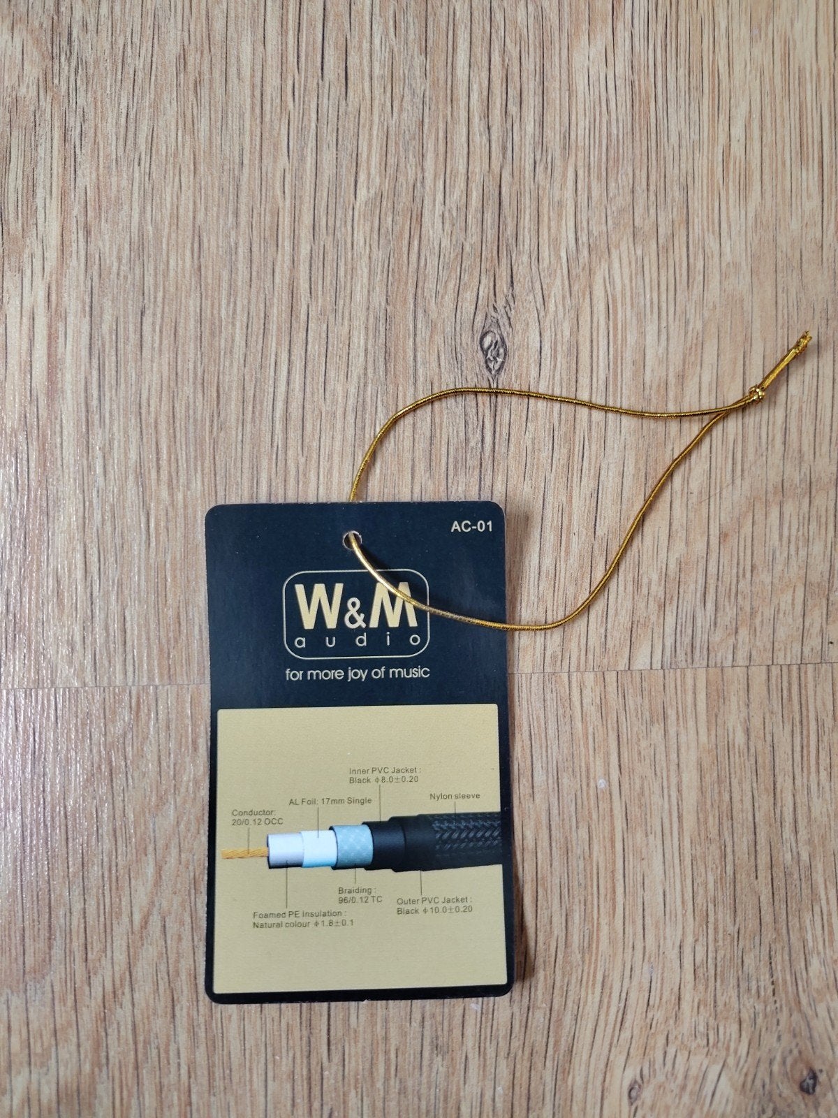 6  W&M Audio OCC Audiophile Hi-Fi Audio Kabels (AC-01), Ophalen of Verzenden, Zo goed als nieuw, Minder dan 2 meter, Interlink-kabel