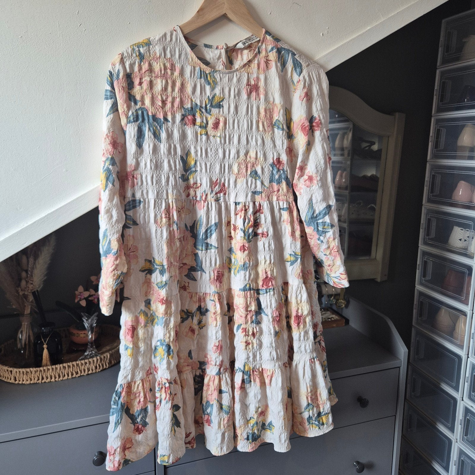 Zara "The Sharon" bloemenjurk – Nieuw met kaartje (Maat S), Meerkleurig, Zara, Nieuw, Ophalen of Verzenden