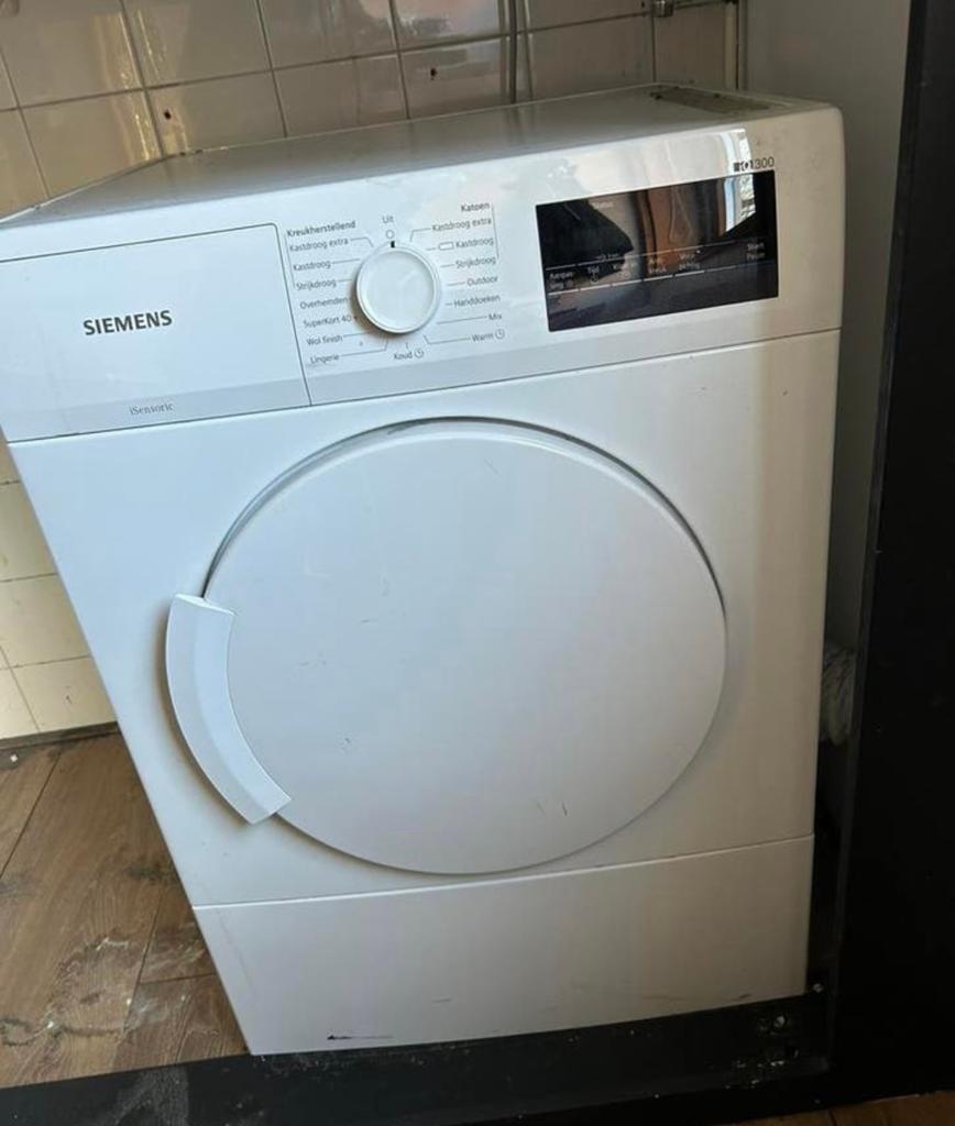 Siemens warmte afvoer wasdroger, Ophalen, 6 tot 8 kg, Luchtafvoer, Zo goed als nieuw