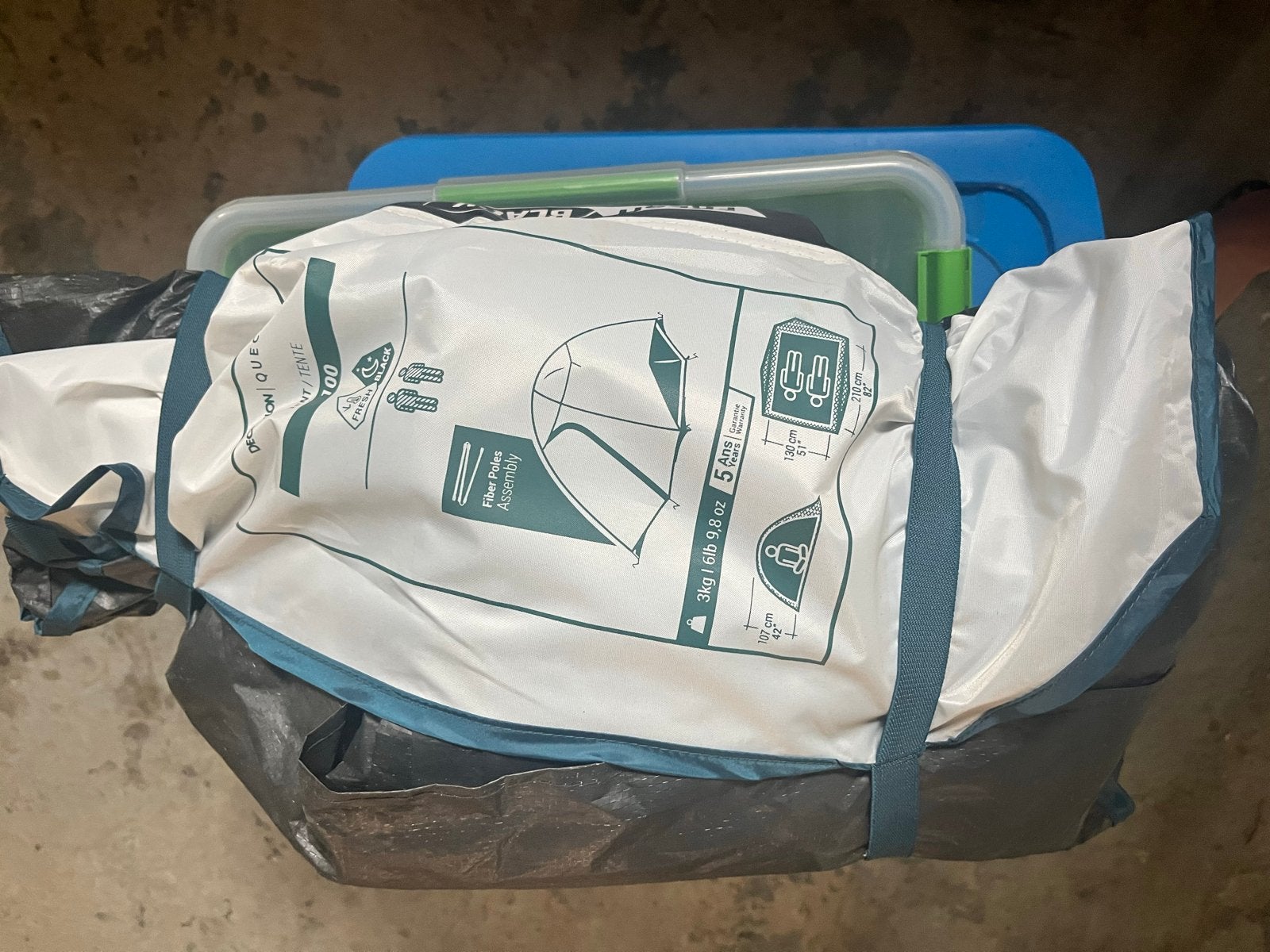 Decathlon Quechua Kampeertent 2 personen, Verzenden, Gebruikt, Tot en met 2