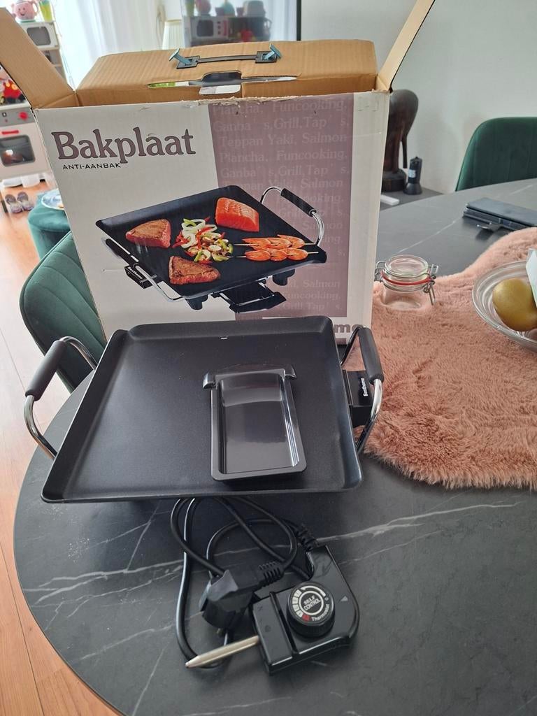Nieuwe bakplaat / grillplaat - nooit gebruikt!, Ophalen of Verzenden