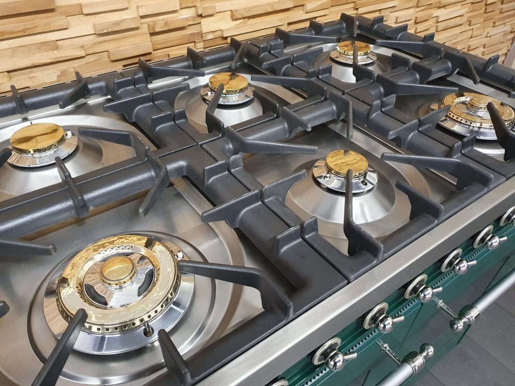 🔥Boretti Fornuis 100cm GROEN & rvs 6 pits 2 ovens, Witgoed en Apparatuur, Fornuizen, Niet ingevuld, 60 cm of meer, Niet ingevuld