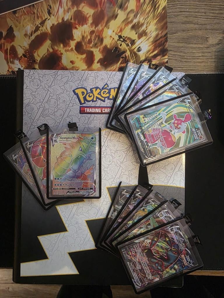 Pokémon TCG - Evolving Skies (incomplete) set + Binder, Ophalen of Verzenden, Zo goed als nieuw, Meerdere kaarten, Foil