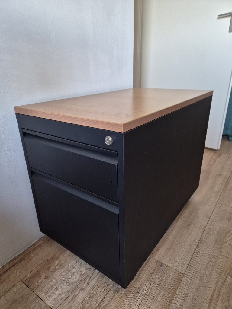 Ladeblok - verrijdbaar kantoormeubel met 2 lades, Huis en Inrichting, Kasten | Ladekasten, Ophalen, Minder dan 50 cm, Gebruikt