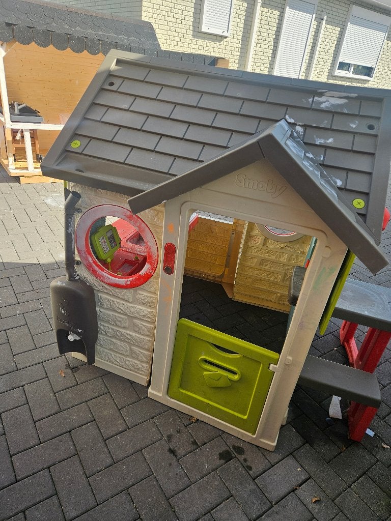 Smoby Speelhuisje - Opknapper met afgebroken kraantje, Ophalen, Gebruikt, Kunststof