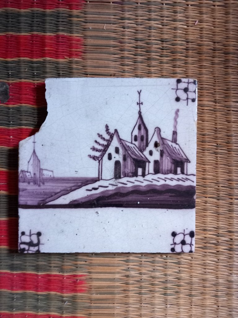 antiek tegeltje, Ophalen of Verzenden