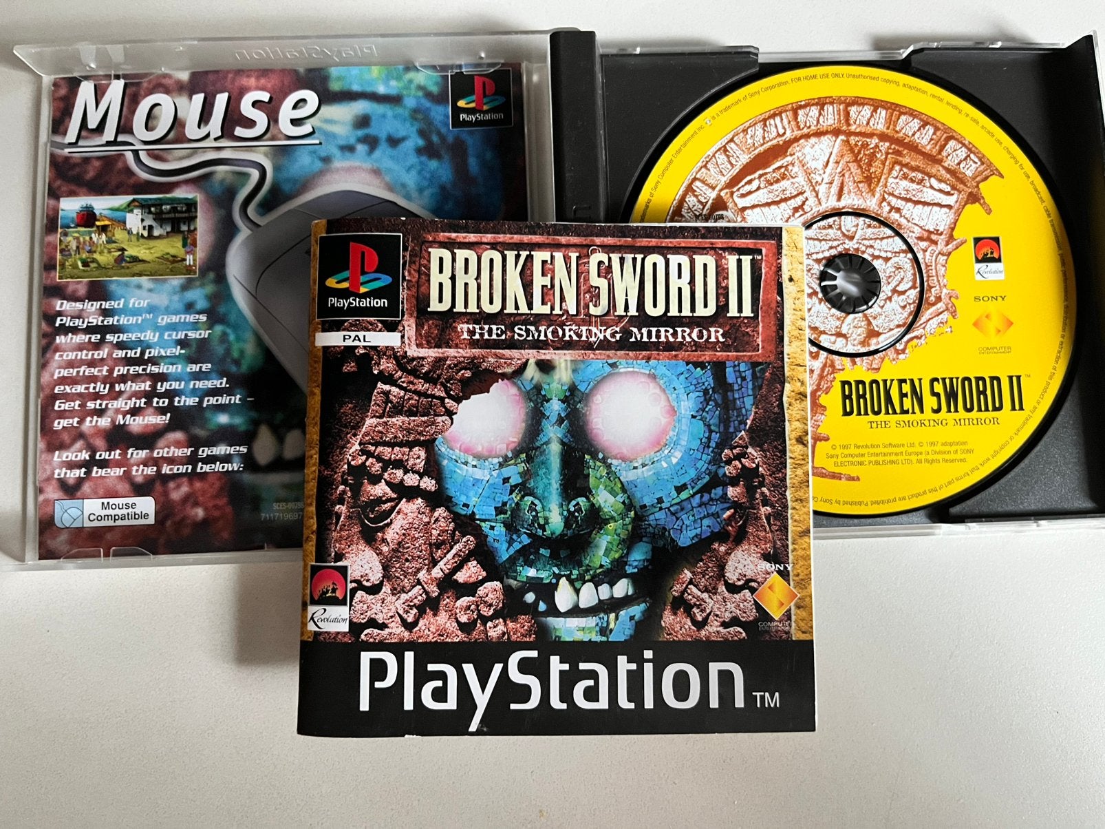 Broken Sword II: The Smoking Mirror PS1 - Zeer Nette Staat, Avontuur en Actie, S, 1 speler, P