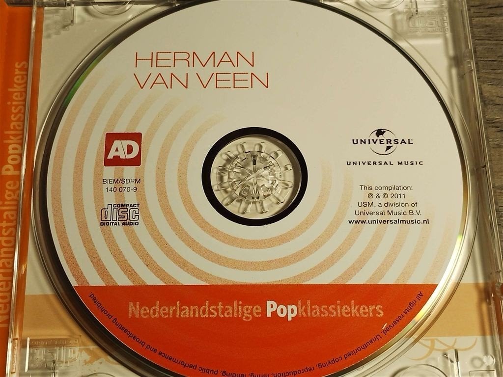 Herman Van Veen - Nederlandstalige Pop Klassiekers, Ophalen of Verzenden, Zo goed als nieuw, Levenslied of Smartlap