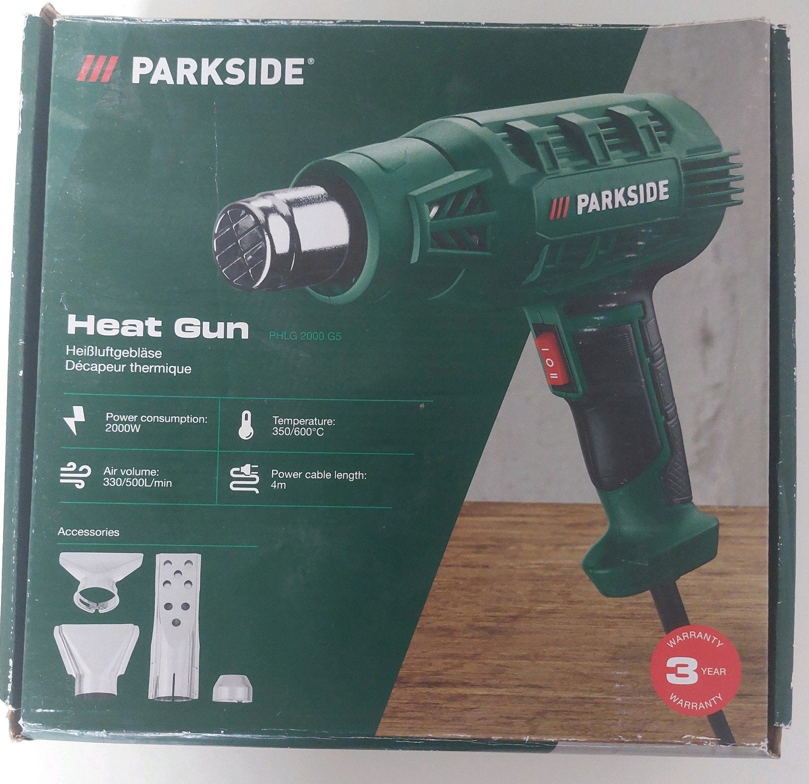Parkside Hitteföhn - Zo goed als nieuw incl. handleiding, Ophalen of Verzenden, Zo goed als nieuw, Overige typen, Parkside