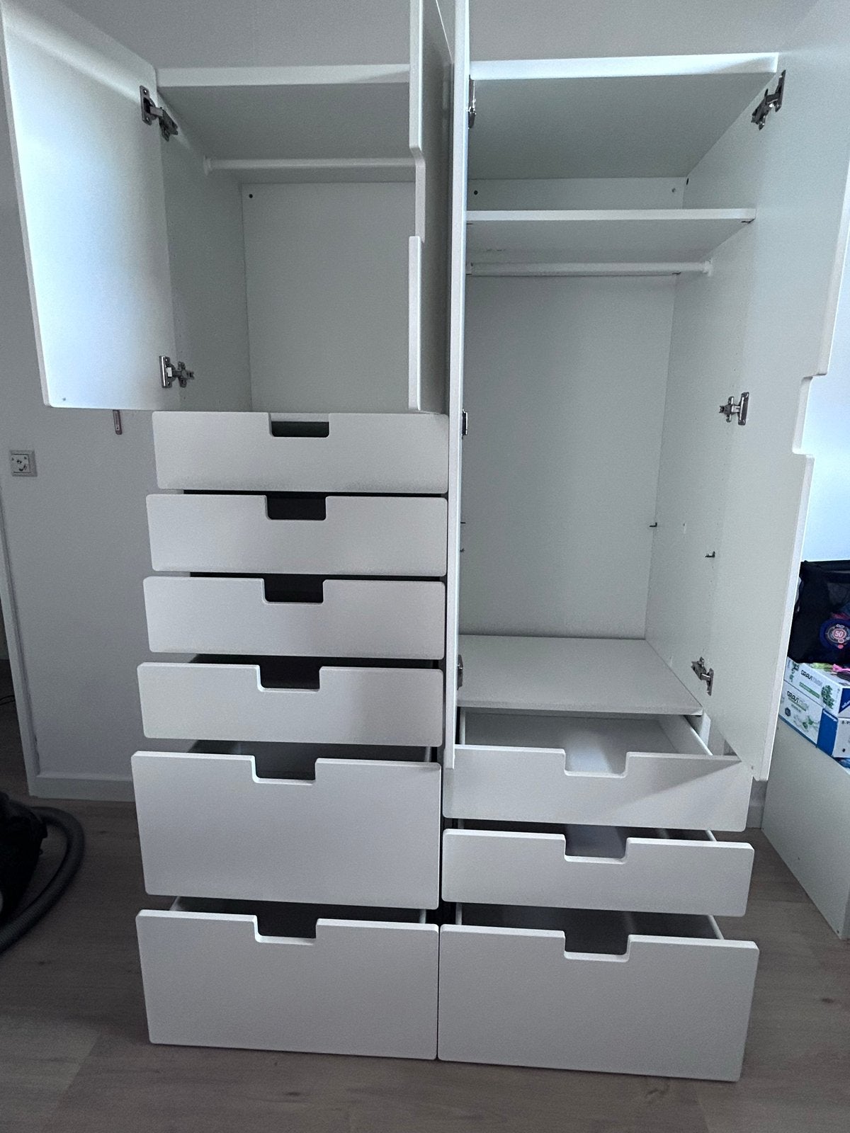 2x Ikea Smastad kledingkast met lades en deuren, Ophalen, 100 tot 150 cm, 200 cm of meer, Zo goed als nieuw