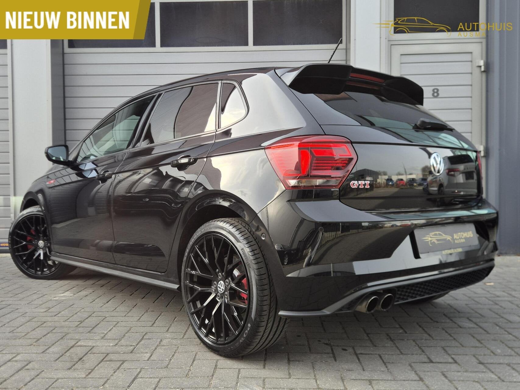Volkswagen Polo 2.0 TSI GTI 200PK/ACC/Virtual/Led/Sport/Carp, Auto's, Gebruikt, 4 cilinders, Zwart, Leder