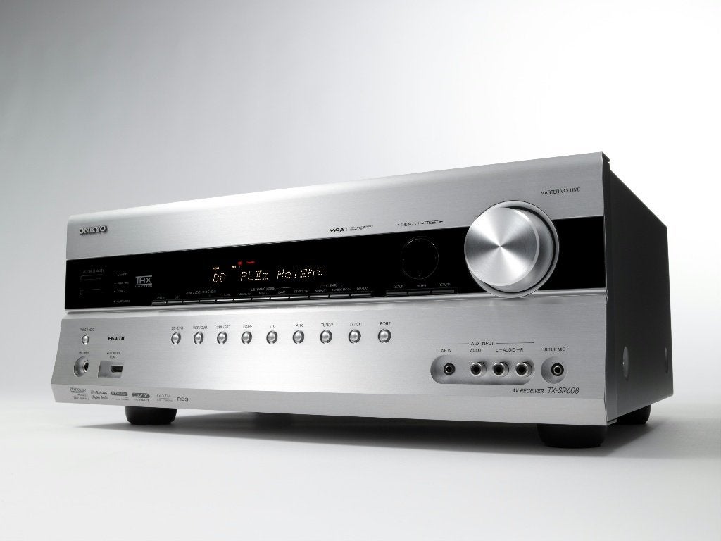 Onkyo TX-SR608 | 7.2 AV Receiver | Zilver, Ophalen, Gebruikt, 120 watt of meer, Onkyo