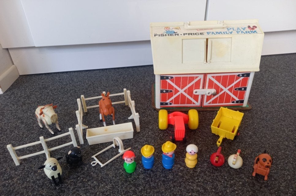 * Vintage Family Play Farm Fisher Price 915 *, Ophalen of Verzenden, Gebruikt