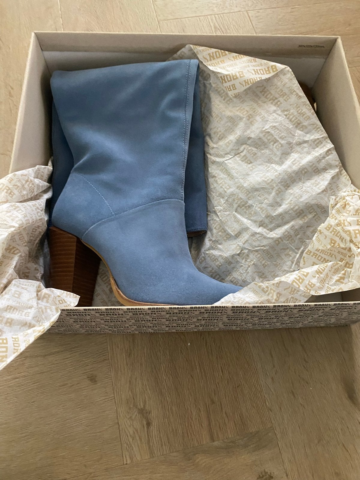 Bronx Next-Americana suède laarzen - Denim Blue, Kleding | Dames, Ophalen of Verzenden, Nieuw, Blauw, Hoge laarzen