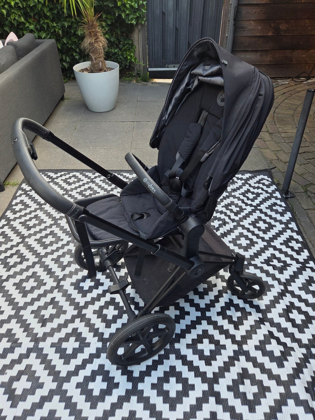 Cybex Priam kinderwagen met reiswieg en regenhoes, Ophalen, Zo goed als nieuw, Overige merken, Met reiswieg