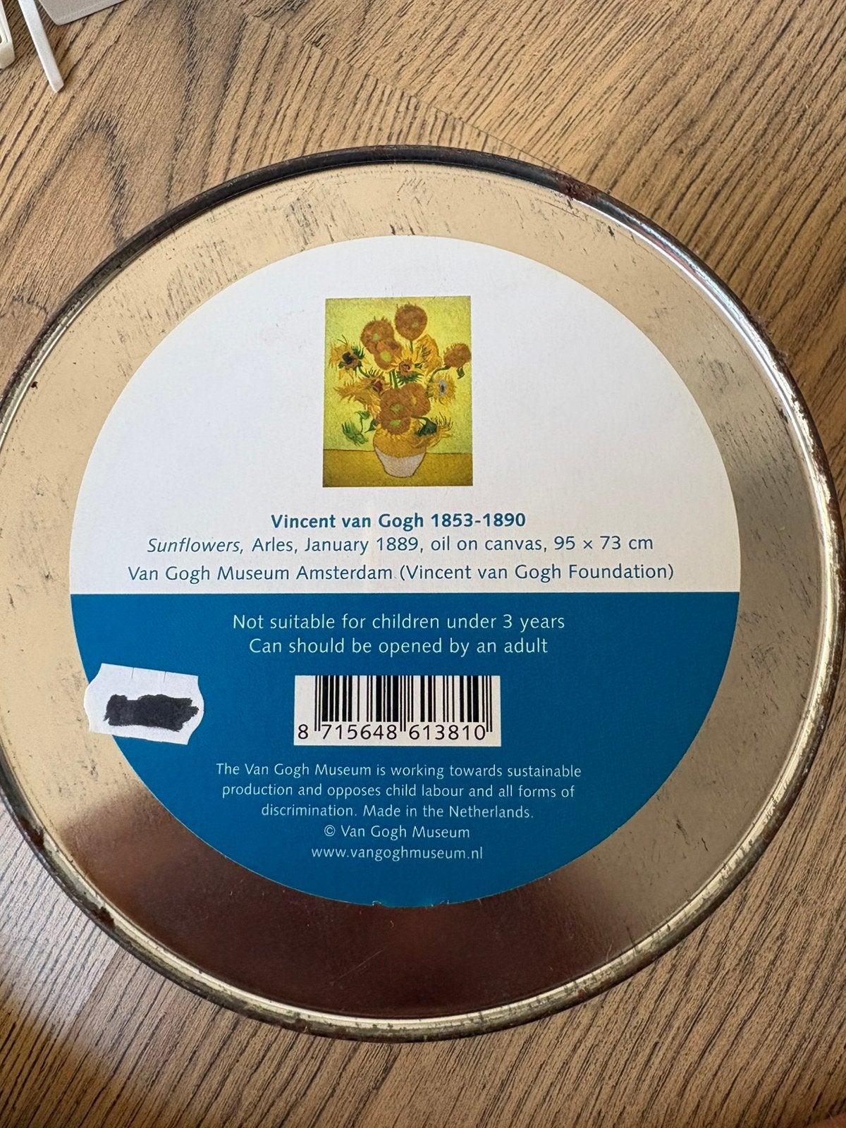 Van gogh puzzel zonnebloem nieuw !, Ophalen of Verzenden, 500 t/m 1500 stukjes, Zo goed als nieuw