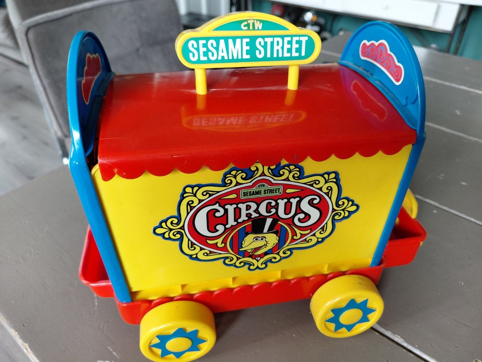 Illco Vintage Sesamstraat Circus Speelset met Figuren, Ophalen of Verzenden, Gebruikt, Jongen of Meisje