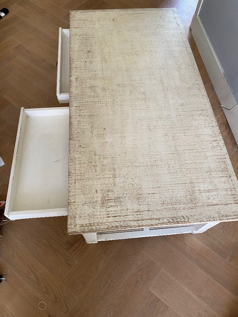Salon en eettafel riviera maison, Huis en Inrichting, Tafels | Eettafels, Ophalen, Gebruikt, 50 tot 100 cm, 150 tot 200 cm