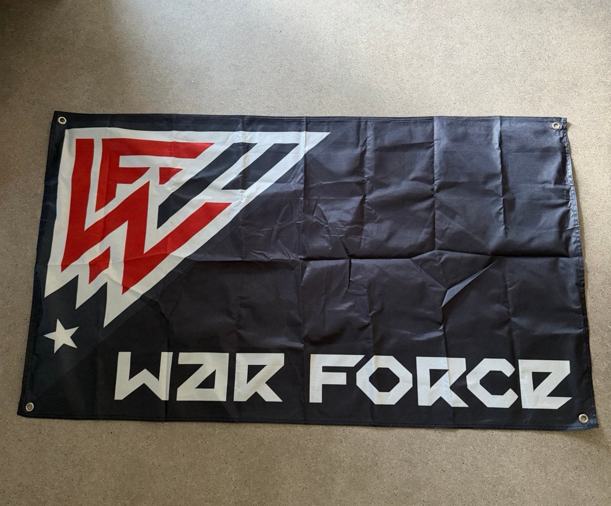 War Force vlag 140x80 | Warface x E-Force Hardstyle/Rawstyle, Ophalen of Verzenden, Zo goed als nieuw