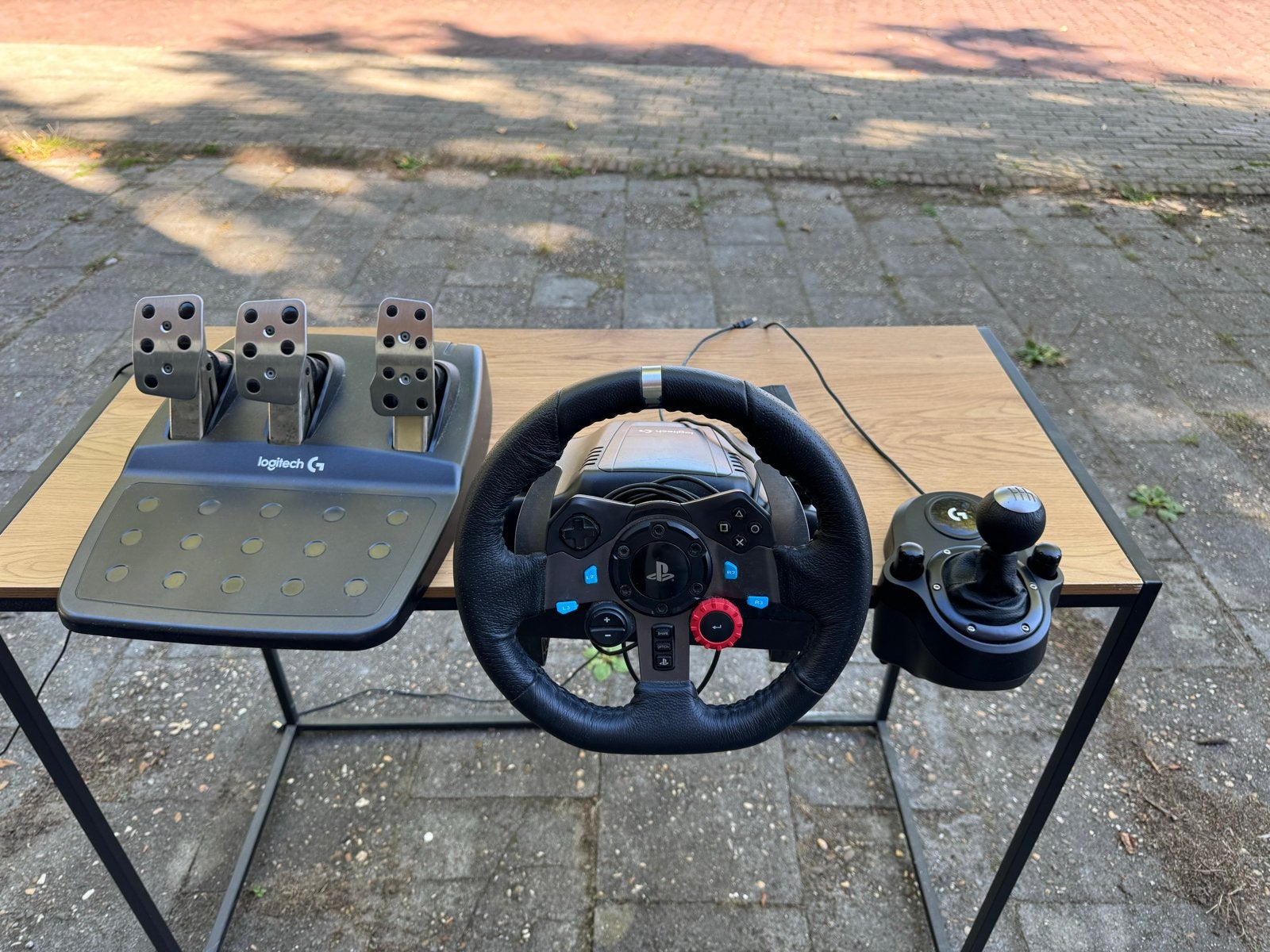 Logitech G29 racestuur met pedalen en shifter, Ophalen, Racestuur, Gebruikt, Force feedback