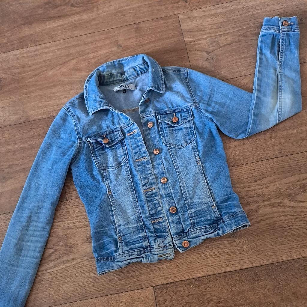 ONLY  spijker jasje mt. XS, Blauw, Ophalen of Verzenden, Jasje, Maat 34 (XS) of kleiner