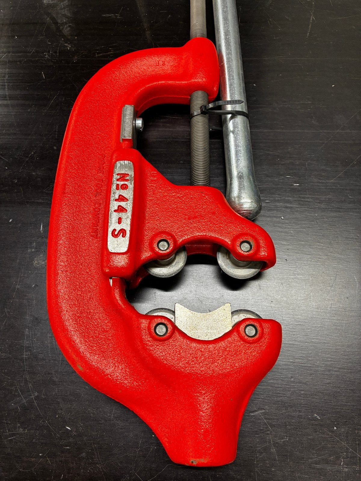 Ridgid No. 44-S pijpsnijder - 2 1/2" tot 4", Ophalen of Verzenden, Zo goed als nieuw, Snijgereedschap, Ridgid