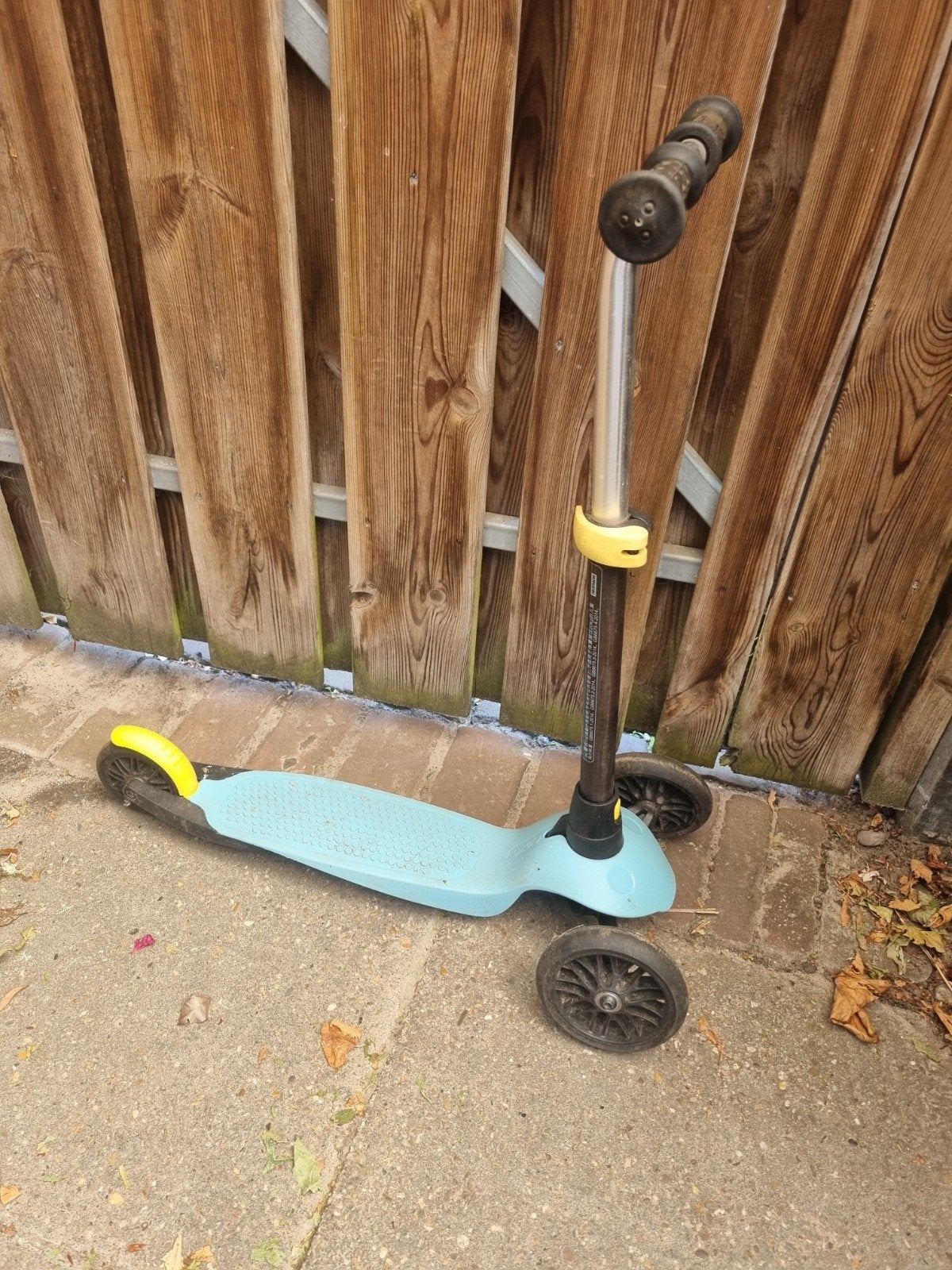 Oxelo kinderstep met 3 wielen - blauw, Ophalen of Verzenden, Gebruikt