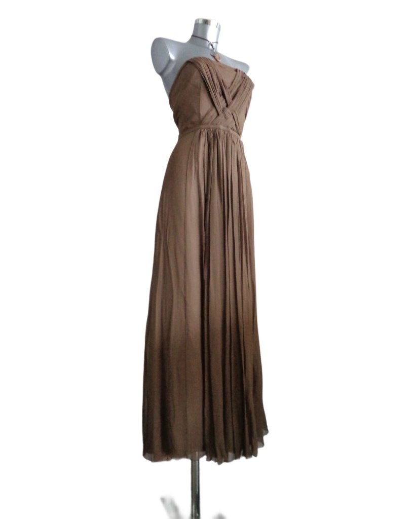 Kookai maxi jurk strapless 100% zijde maat 40 NIEUW, Ophalen of Verzenden, Nieuw, Maat 38/40 (M), Onder de knie