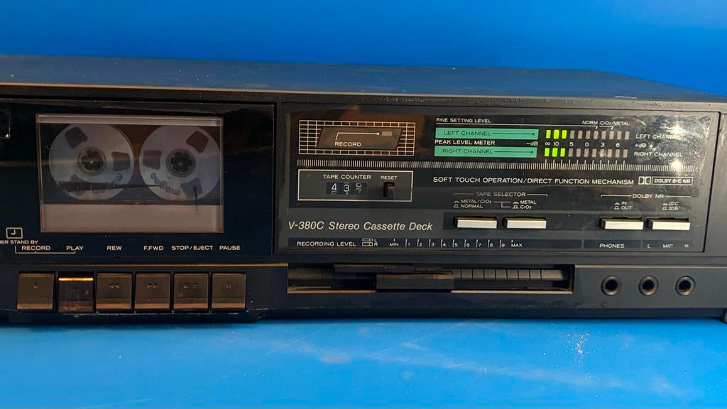 TEAC V-380C Stereo Cassette Deck - Vintage Casetterecorder, Ophalen of Verzenden, Enkel, Overige merken, Tiptoetsen