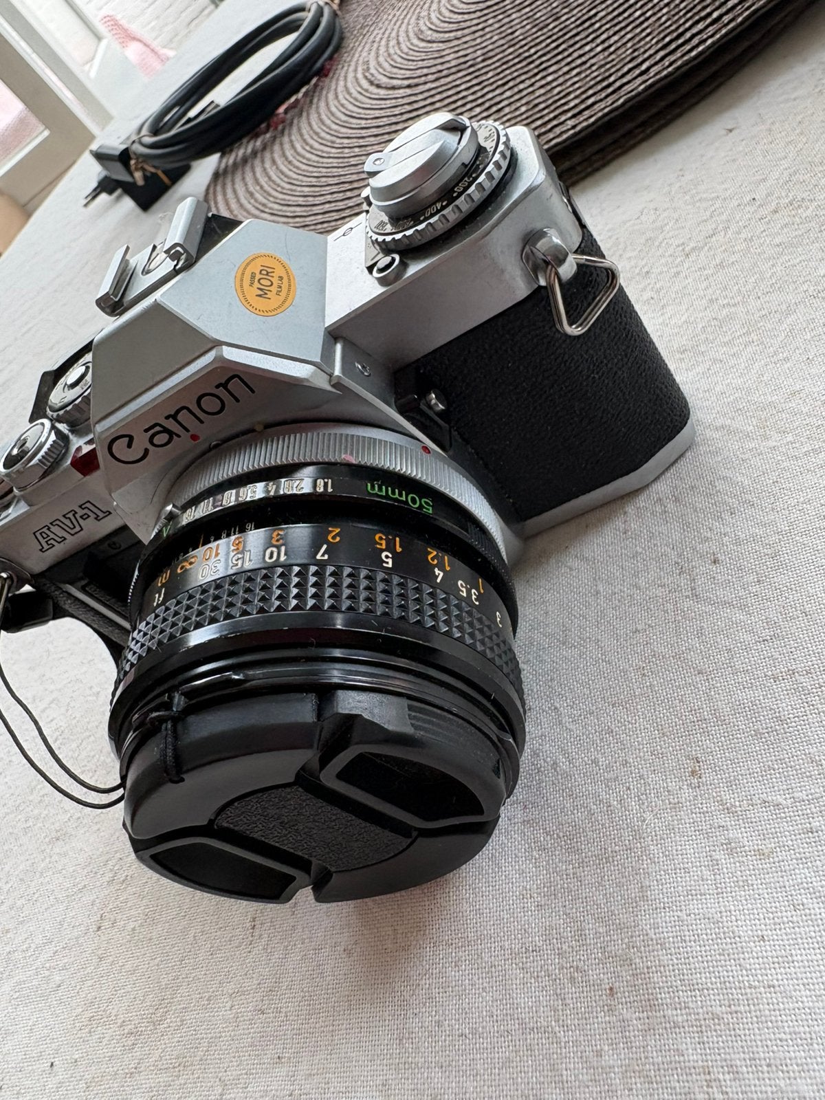 Vintage Canon AV-1 analoge spiegelreflexcamera 50mm  FD, Ophalen of Verzenden, Zo goed als nieuw, Spiegelreflex, Canon