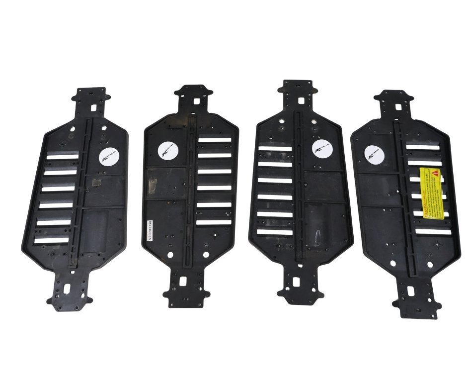 4x Himoto chassis 1/10 rc auto, Verzenden, Gebruikt, Onderdeel