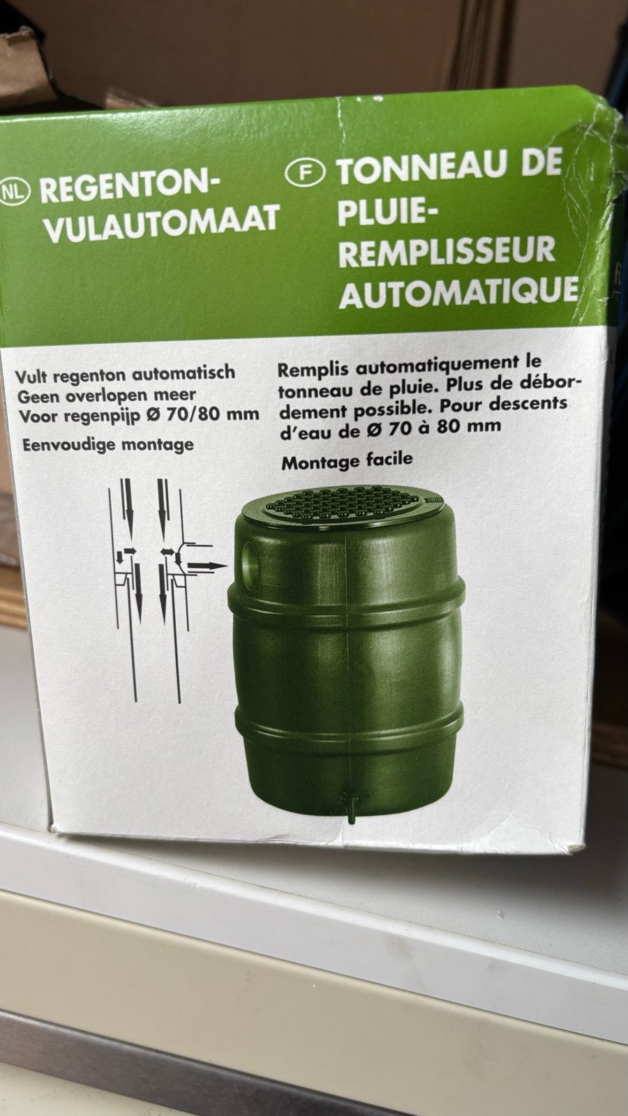 8x Regenton-vulautomaat voor regenpijp Ø 70/80 mm, Ophalen of Verzenden, Nieuw, Kunststof