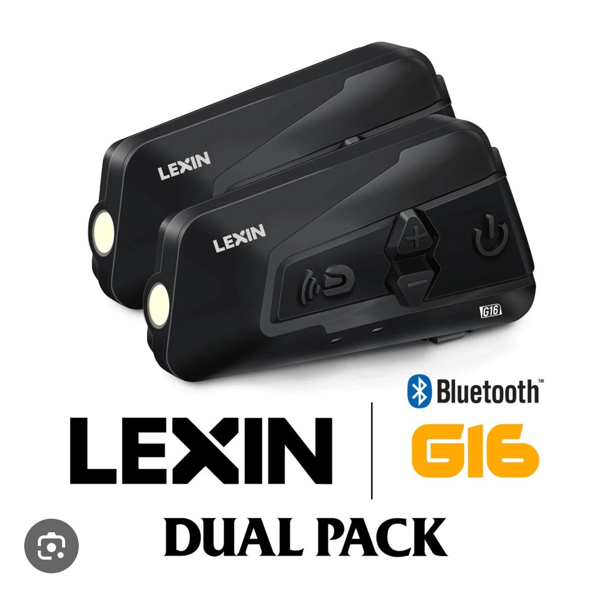 Lexin g16 dualpack motor bleutooth headset, Motoren, Ophalen of Verzenden, Zo goed als nieuw