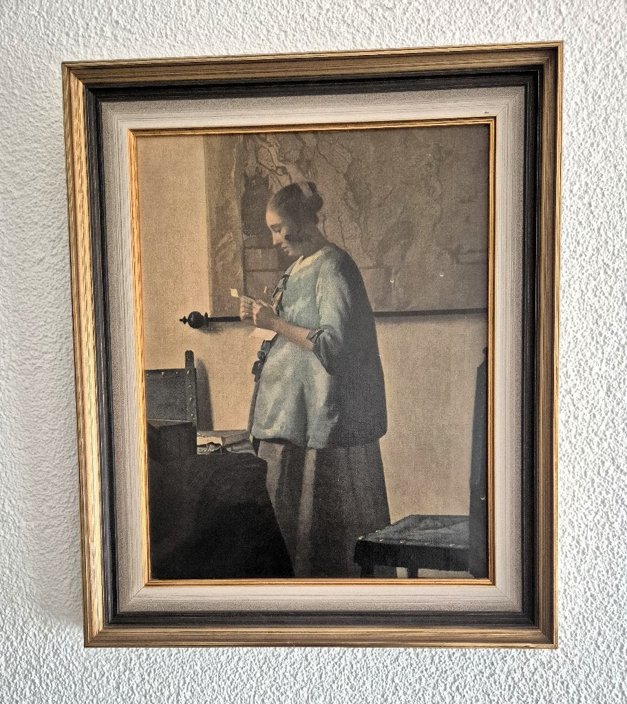 Reproductie Vermeer, Ophalen, Minder dan 50 cm, Overige typen, Zo goed als nieuw