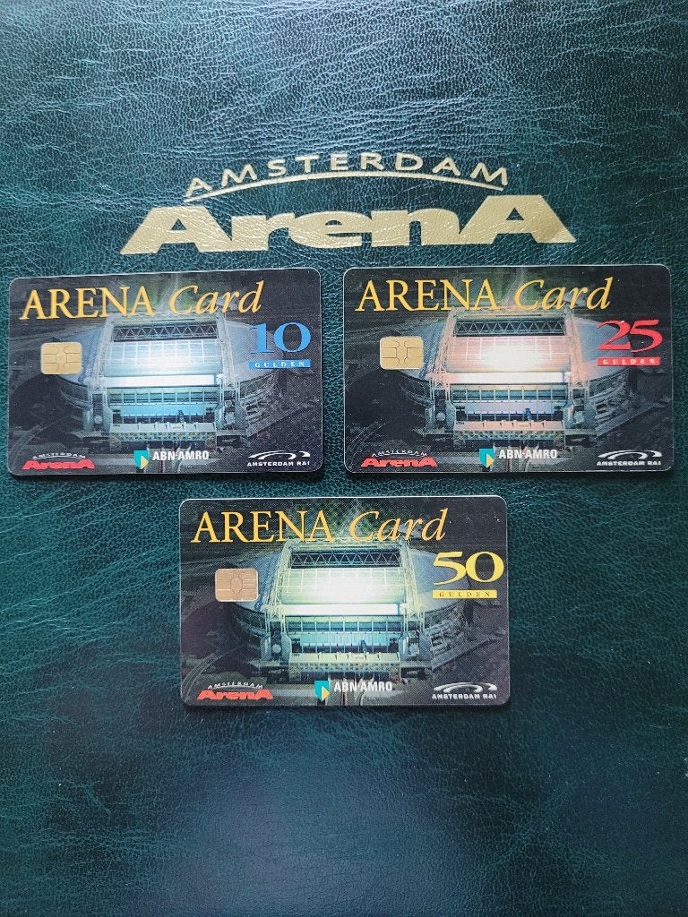 Arena cards (betaalkaarten) 1997, Ophalen of Verzenden, Zo goed als nieuw