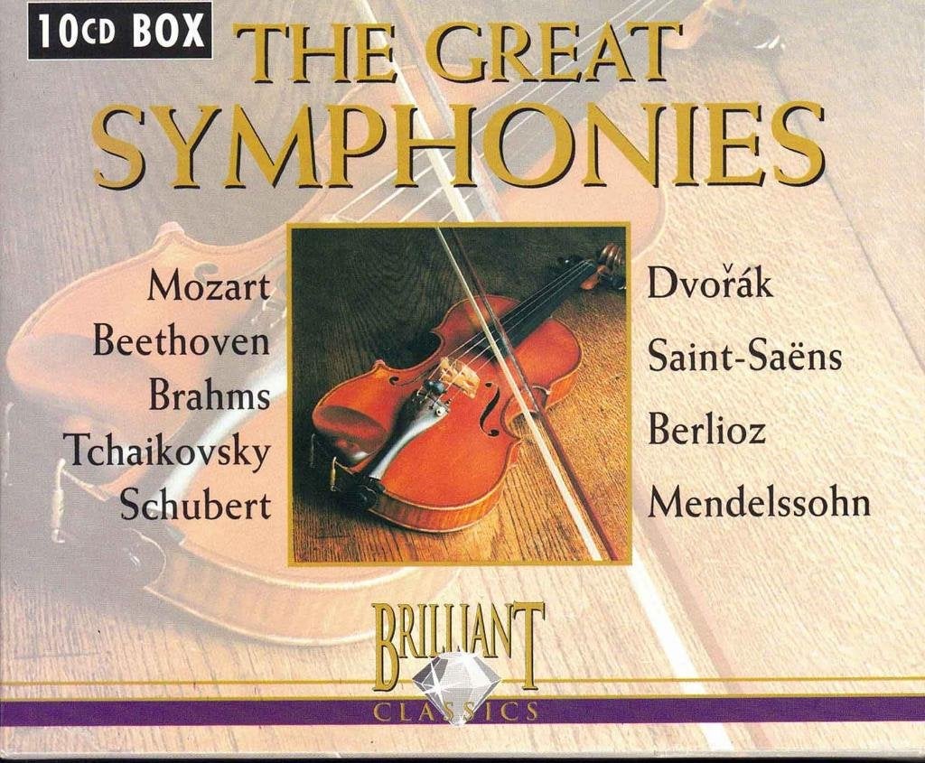 The Great Symphonies 10 CD box set, Cd's en Dvd's, Cd's | Klassiek, Zo goed als nieuw, Orkest of Ballet, Boxset, Romantiek, Inclusief doosje
